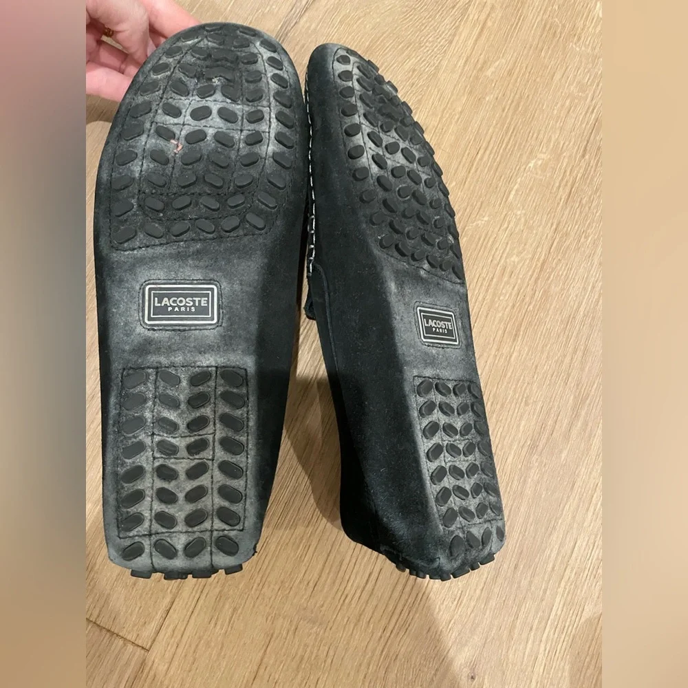 LACOSTE // MENS DRIVING LOAFER // BLACK // SIZE US MENS 9.5 - Picture 2 of 5